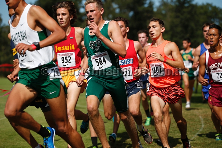 2014StanfordSeededBoys-348.JPG - Seeded boys race at the Stanford Invitational, September 27, Stanford Golf Course, Stanford, California.
